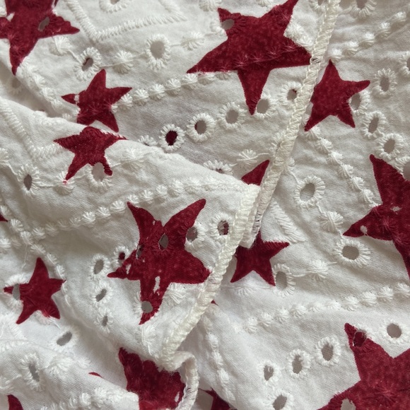 Stars and Broderie Anglaise tiered dress. - Picture 9 of 10